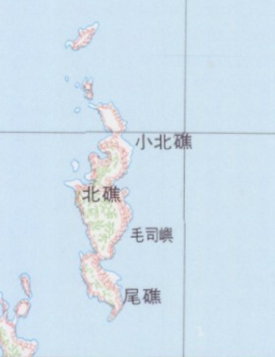 二萬五千分之一經建版地形圖由此可見毛司嶼之地名分歧