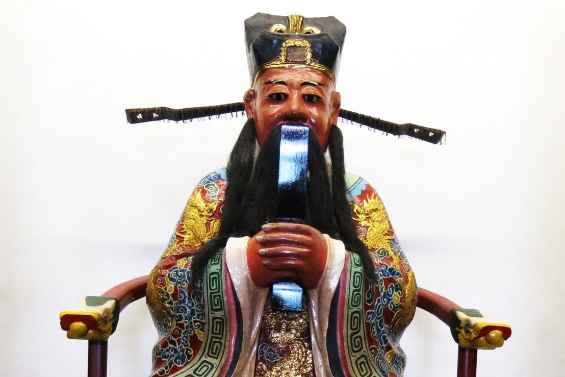 文澳城隍廟泥塑城隍爺像