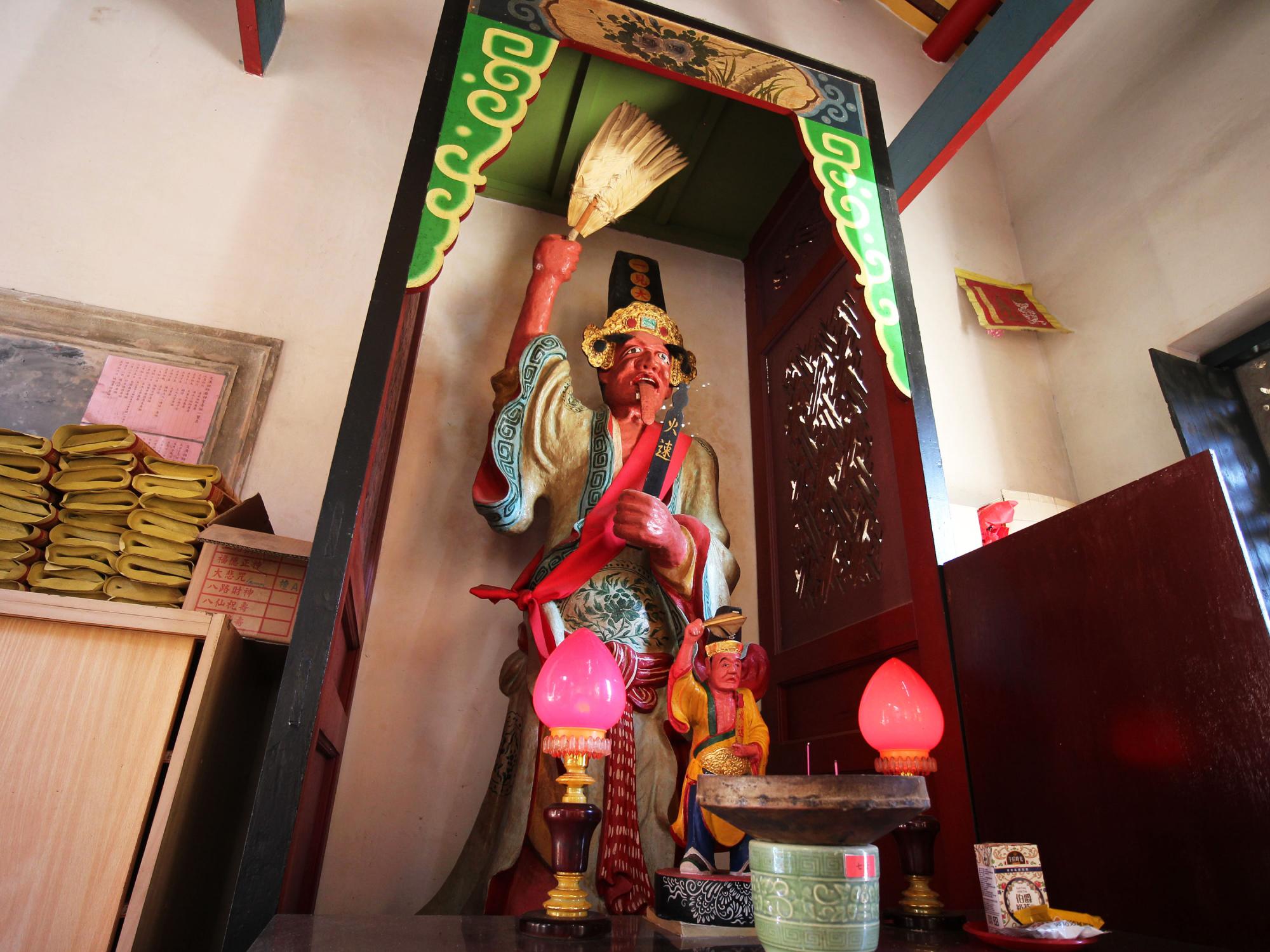 2021文澳城隍廟記錄泥塑七爺及八爺像